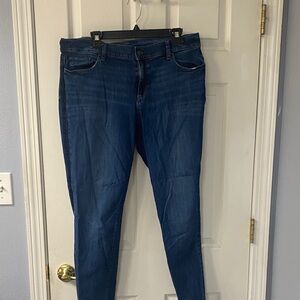 Ann Taylor Factory Dark Blue Straight Leg Jeans